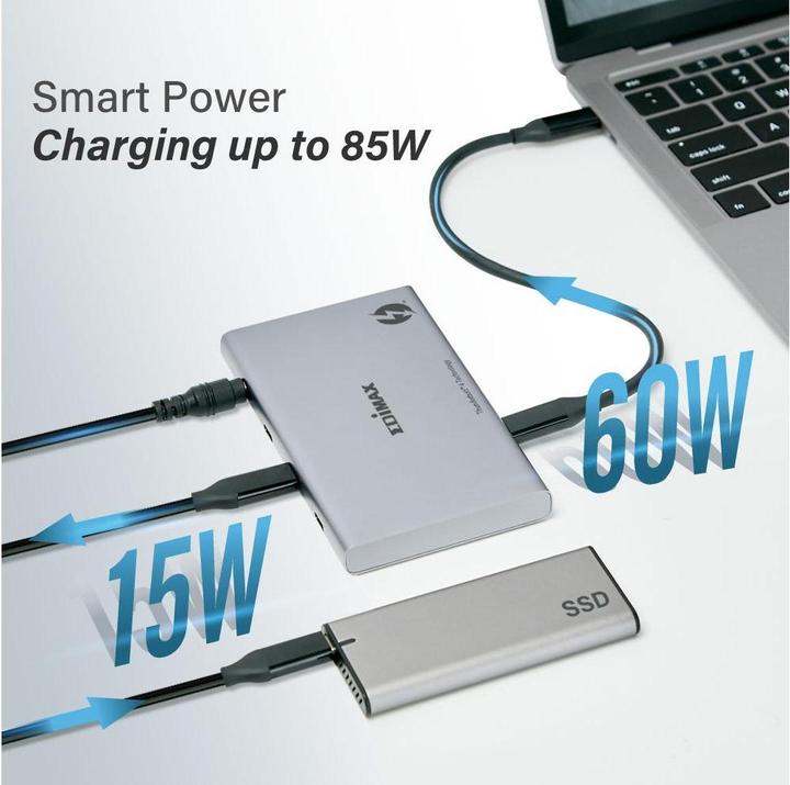 Image du produit edimax TD-405BP Station d'accueil pour ordinateur portable & réplicateur de ports Câblé Thunderbolt 4 (Thunderbolt, 4 Ports)