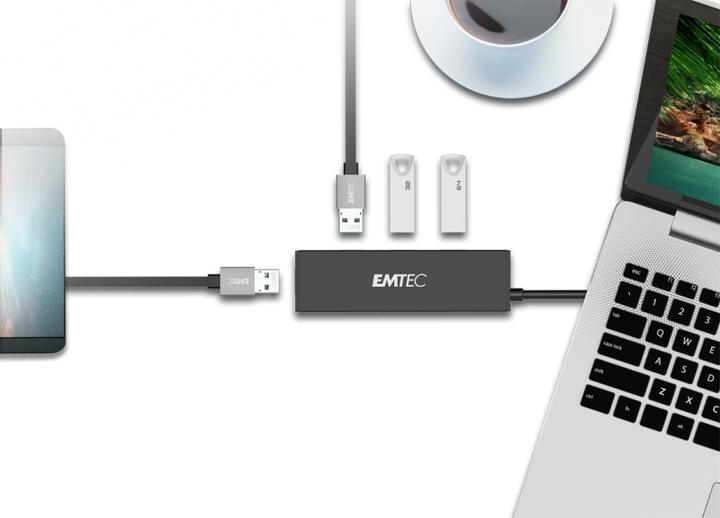 Actual product image Emtec T620A (USB-A, 4 Ports)