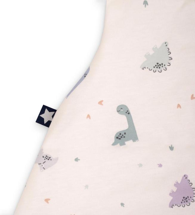 Actual product image Julius Zöllner Jersey Summer Sleeping Bag - 86 - Little Dinos (86 cm, 0.5 TOG)