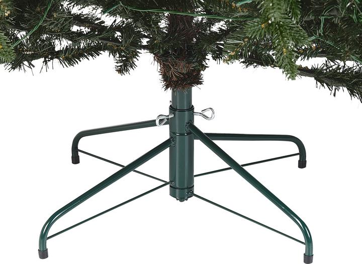 Produktbild Beliani Künstlicher Weihnachtsbaum mit LED Beleuchtung 210 cm grün FIDDLE (210 cm)