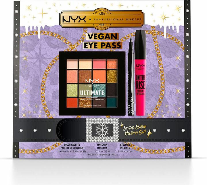 NYX Professional Make-Up VEGAN EYE PASS LIMITED EDITION set 3 pz