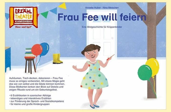 Immagine prodotto Frau Fee will feiern / Kamishibai Bildkarten (Tedesco, Annette Huber, Nina Meischen, 2020)