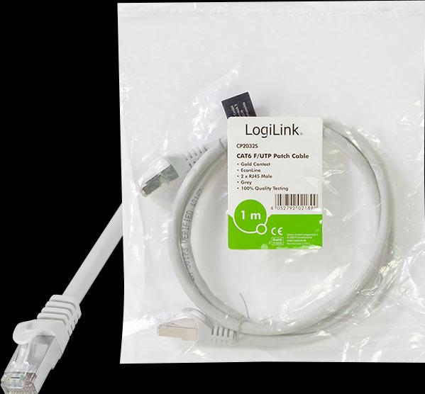 Produktbild LogiLink Netzwerkkabel (F/UTP, CAT6, 2 m)