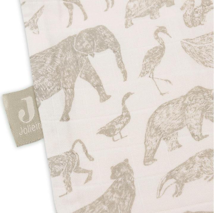 Produktbild Jollein Baby-Sommerschlafsack Animals Olive Green 90 cm (90 cm)