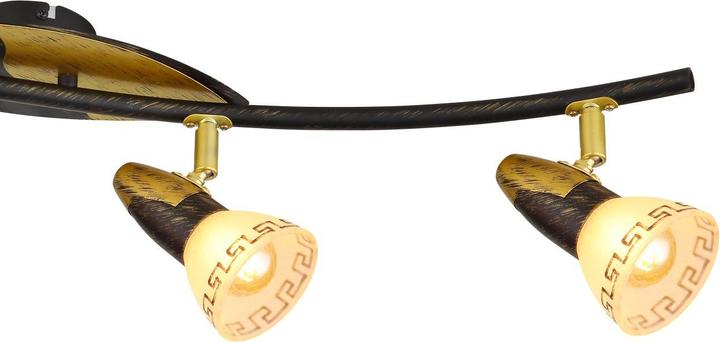 Actual product image Globo Spotlight NOVARA, gold patinated, 5449-4 (E14)