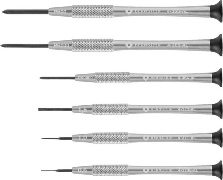 Bernstein Tools 4-360-E04 Uhrmacher-Schraubendreher-Satz 6teilig