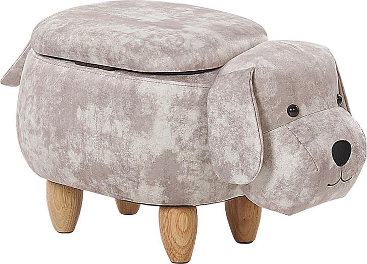 Actual product image Beliani Bilian Pufa beast with a veil, beige DOGIS.