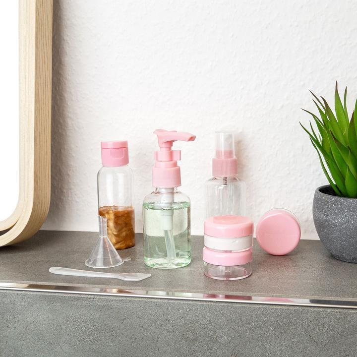Actual product image Intirilife Bottle Set in ROSA TRANSPARENT