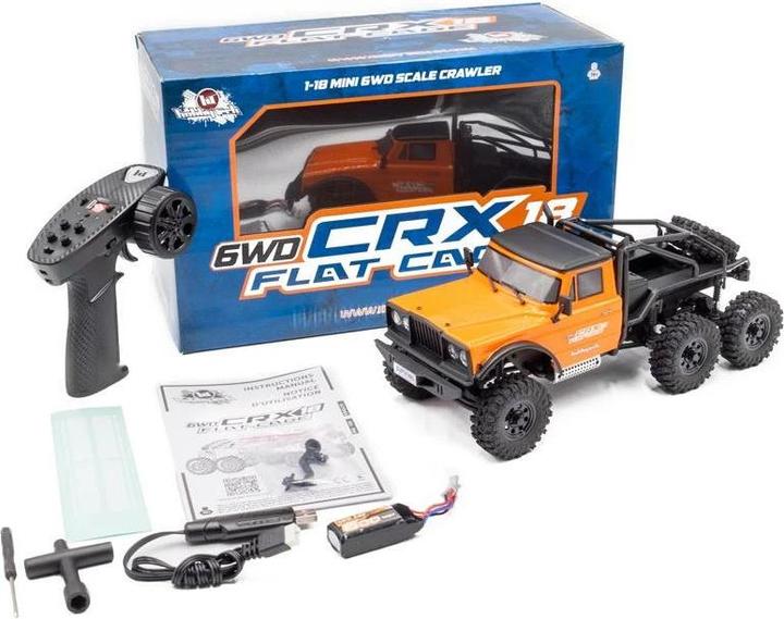 Produktbild Hobbytech Scale Crawler CRX18 Flat Cage 6x6 Orange, RTR, 1:18 (RTR Ready-to-Run)