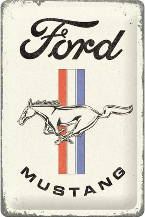 Nostalgic-Art Merchandising Schild Ford Mustang 20 x 30 cm, Metall (20 x 30 cm)