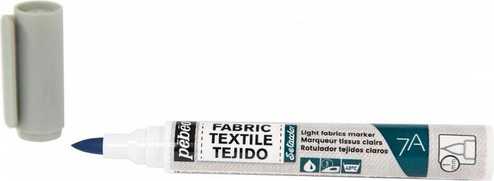 Immagine prodotto Pebeo 7A Pennarello per tessuti chiari Punta pennello 1mm (Grigio, 1 mm)
