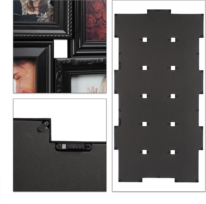 Actual product image Relaxdays Picture Frame Collage 18 Photos (10 x 15 cm)