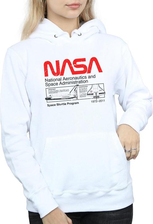 Immagine prodotto Nasa Felpa con Cappuccio Navetta Spaziale Donna (XXL)
