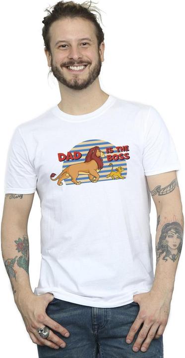 Actual product image Disney Mens The Lion King Dad Boss T-Shirt (XL)