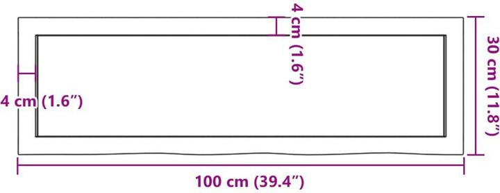 Image du produit VidaXL Lian (100 x 30 x 4 cm)