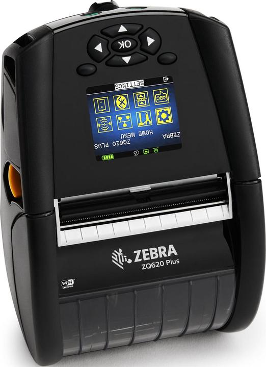 Actual product image Zebra ZQ600 Series, 8 dots/mm (203dpi), RS232, BT (BLE), WLAN, rechargeable battery (203 dpi)