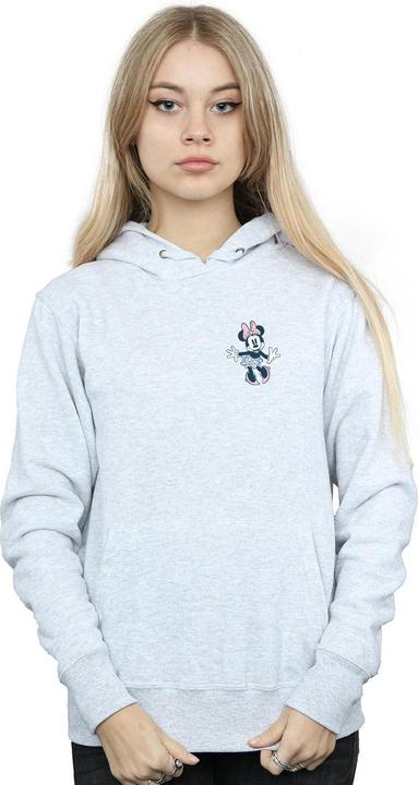 Actual product image Disney Womens/Ladies Minnie Mouse Dancing Chest Hoodie (XXL)