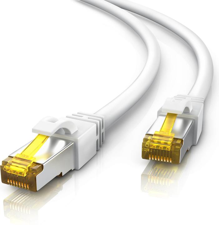 Primewire CAT.7 Netzwerkkabel - Ethernet Gigabit Lan Kabel RJ45 - 10 Gbit/s - Patchkabel - komp. CAT.6 CAT.8 (S/FTP, PiMF, CAT7, 10 m)
