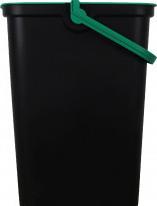 Image du produit Tontarelli moda poubelle avec anse 24l vert/noir (24 l)