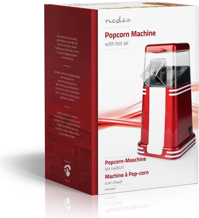Produktbild Nedis FCPC100RD Popcorn-Mashine, Rot