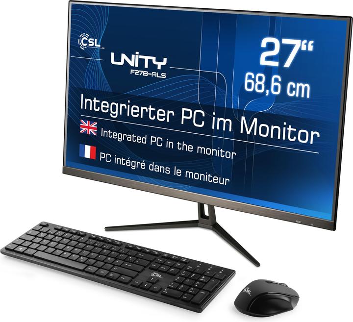 Immagine prodotto CSL All-in-One-PC Unity F27B-ALS, QWERTZ Layout (DE) (16 GB, 1000 GB)