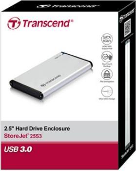 Actual product image Transcend SSD/HDD Enclosure 2.5" USB3.1 / TS0GSJ25S3 (2.5")