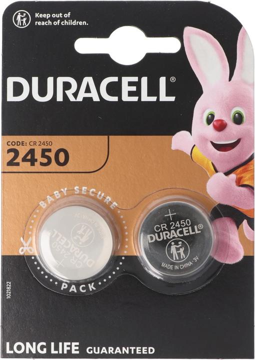 Image du produit Duracell Pile au lithium, pile bouton, CR2450, 3V (2 pcs, CR2450, 620 mAh)