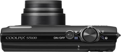 Actual product image Nikon Coolpix S5100, 12 MP, 5x zoom, HD movies, black (1/2,3'')