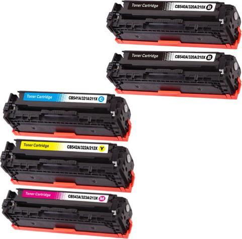 Actual product image Hermex Compatible HP 125A CB540A CB541A CB542A CB543A toner (M, C, Y, FC)