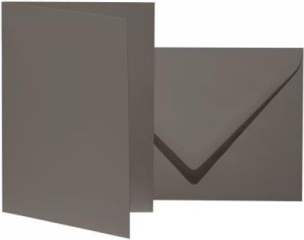 Actual product image Artoz 10 folding cards with envelopes Mosaic DIN B6 graphite (10 pcs.)