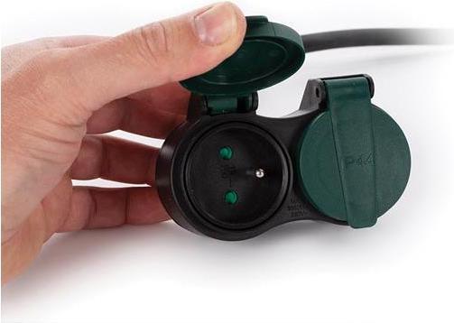 Immagine prodotto Velleman Cavo Di Prolunga Con 2 Spine Per Esterno - Spina Tipo E (Sistema Francese) -... (20 m, CEE 7/5)