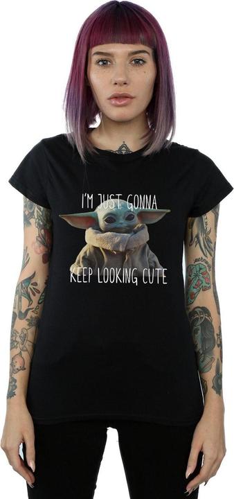 Immagine prodotto Star Wars The Mandalorian Keep Looking Cute Maglietta Donna (XXL)