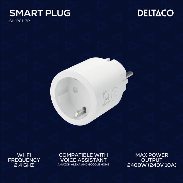 Actual product image Deltaco SH-P01-3P