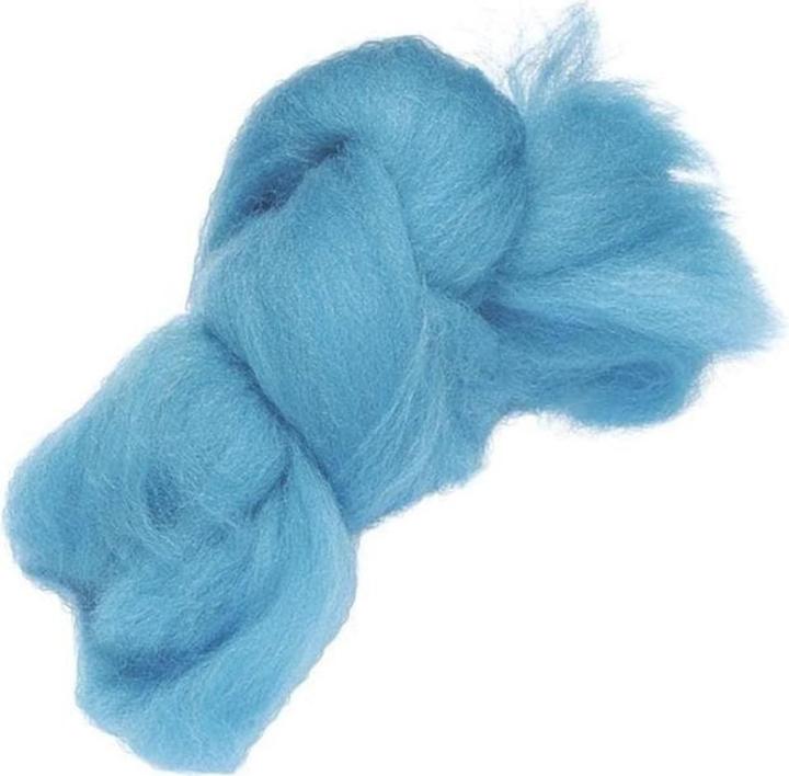 Actual product image Heyda Felting wool 50 g, turquoise