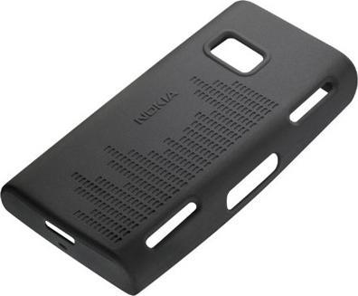 Produktbild Nokia Silikon-Schutzhülle CC-1001 für das X6 - Schwarz (Nokia X6, Nokia E6-00)