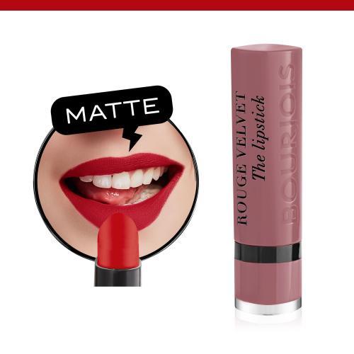 Actual product image Bourjois Rouge Velvet The Lipstick (18 Mauve-Martre)