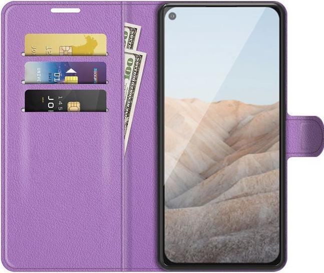Actual product image MU Classic Litchi Leather Bookcover Series (Google Pixel 5a)