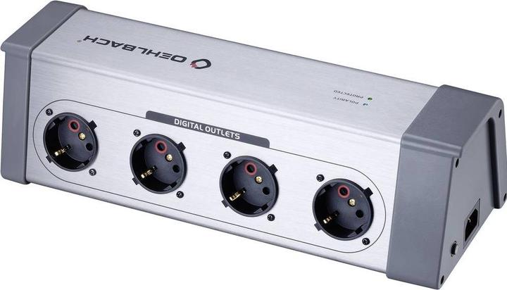 Actual product image Oehlbach XXL Powersocket 908 - 8-fold HighEnd Schuko power strip in metal housing (8 x, CEE 7/3, 1.50 m)