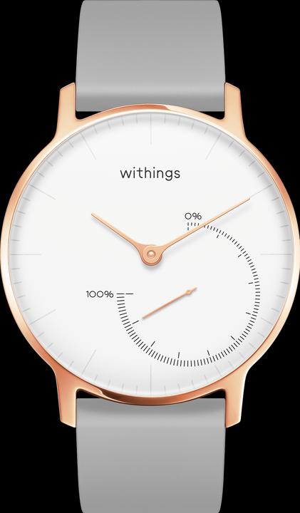 Withings Steel Rose Gold (Analoguhr, Hybrid Uhr, 36 mm)