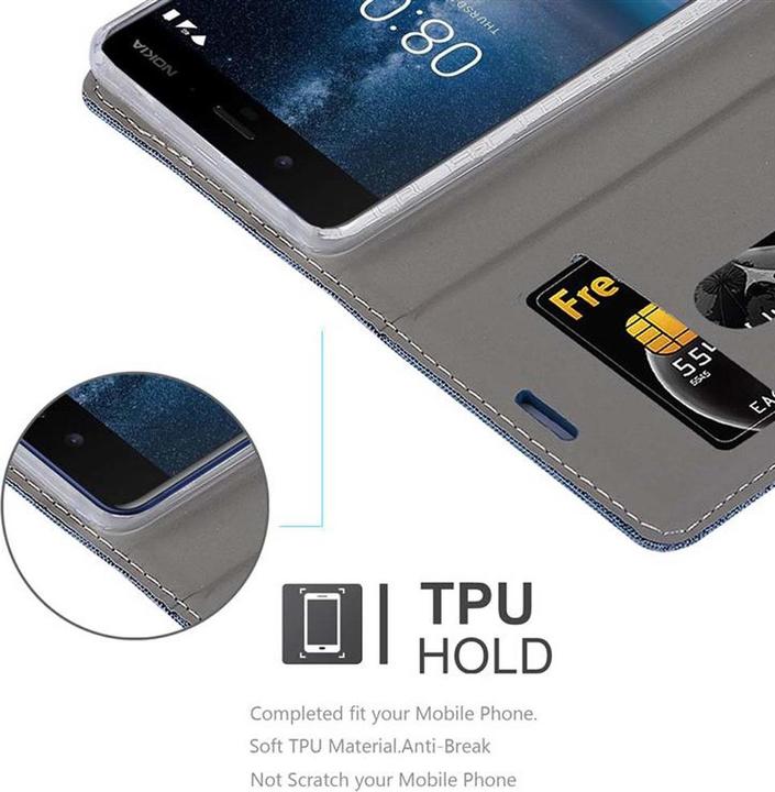 Produktbild Cadorabo Book Jeans Optik Cover (LG Stylus 3)