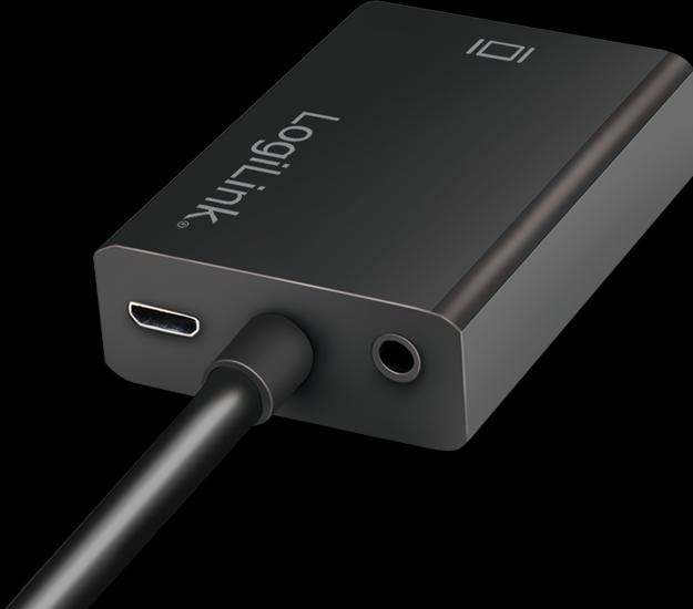 Produktbild LogiLink CV0060 - VGA mit Audio- und HDMI-Konverter (HDMI, 20 cm)