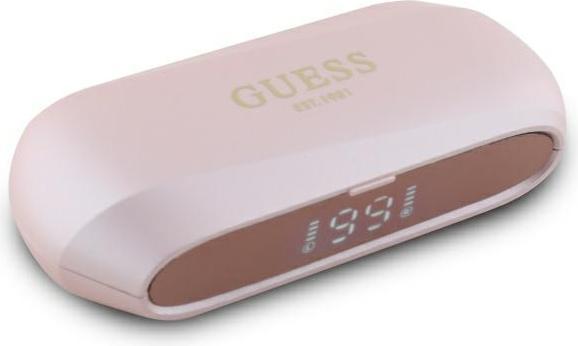 Immagine prodotto Guess Cuffie senza fili Auricolari Bluetooth ENC TWS metallizzati allungati - Rosa (ANC, 26 h, Senza fili)