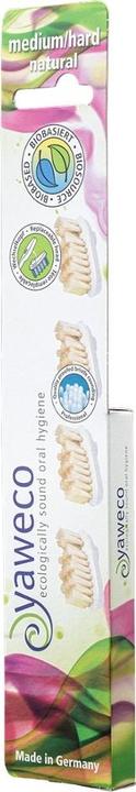Actual product image Yaweco Replacement heads Nature medium (4 x)