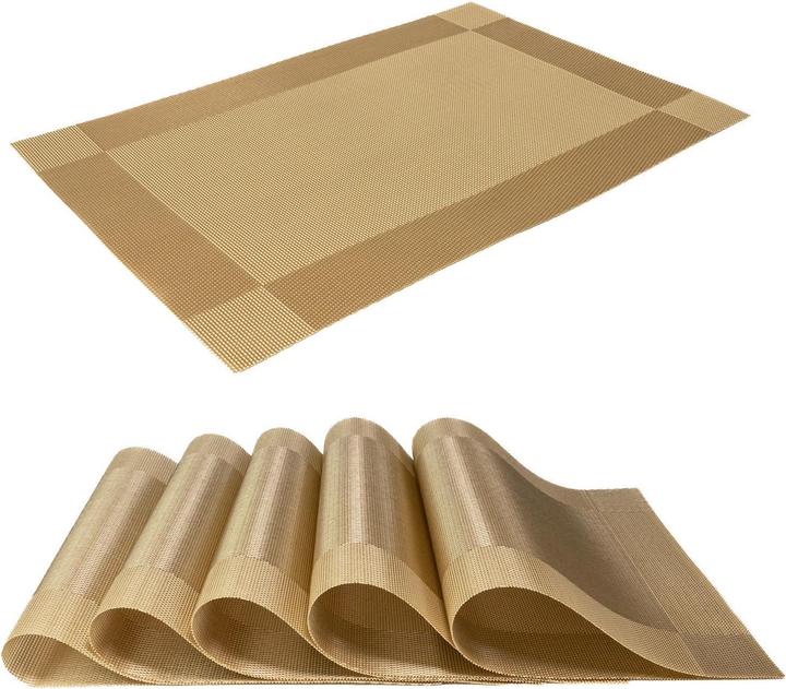 Produktbild Intirilife 6x Platzset Tischset Untersetzer abwischbar hitzebeständig (6 x)