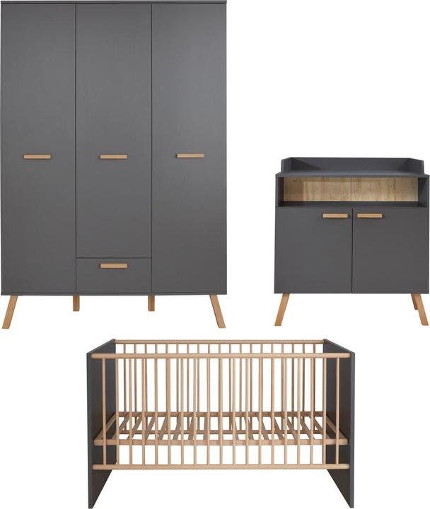 Produktbild Ebuy24 Babyzimmermöbel-Set MatsBaby (Kinderkleiderschrank, Wickelkommode)