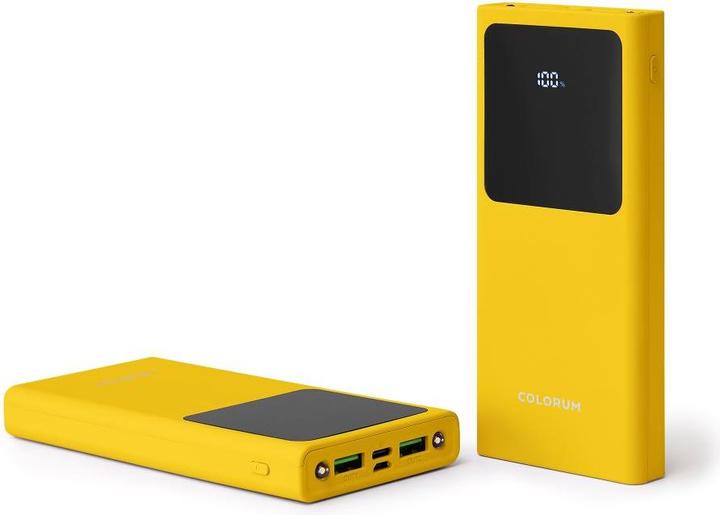 Image du produit Forever COLORUM Banque d'énergie 10 000 mAh CPB10-05 xJaune (10000 mAh, 22.50 W)