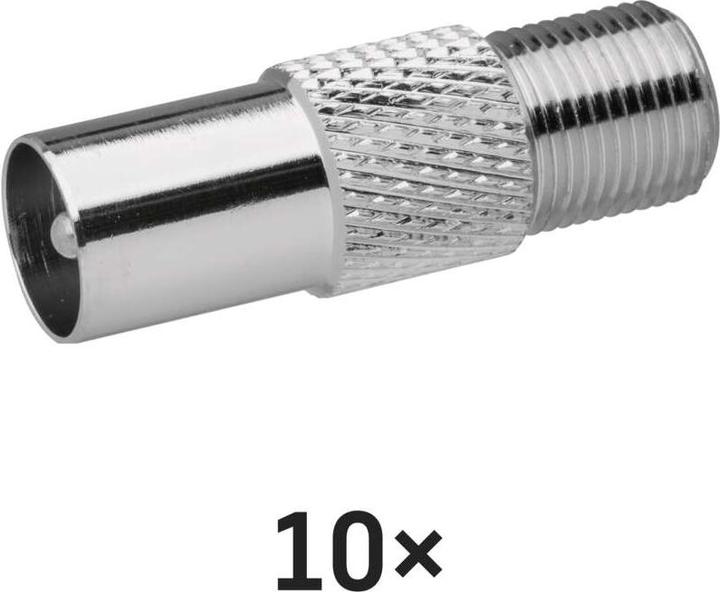 Image du produit Emos Réduction F femelle - IEC mâle, 10 pcs. (Câble d'antenne)