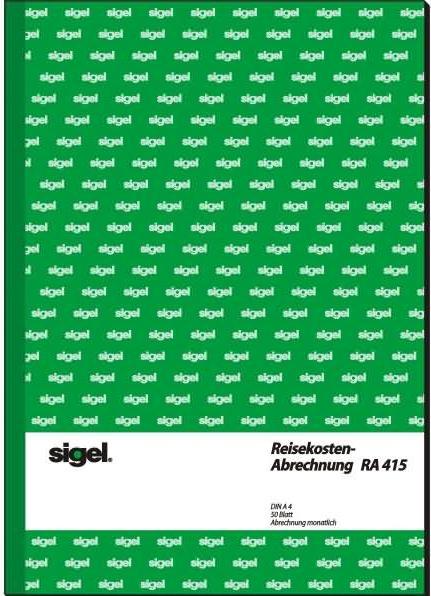 Produktbild Sigel Formularbuch "Reisekostenabrechnung", A4, 50 Blatt (50 x)