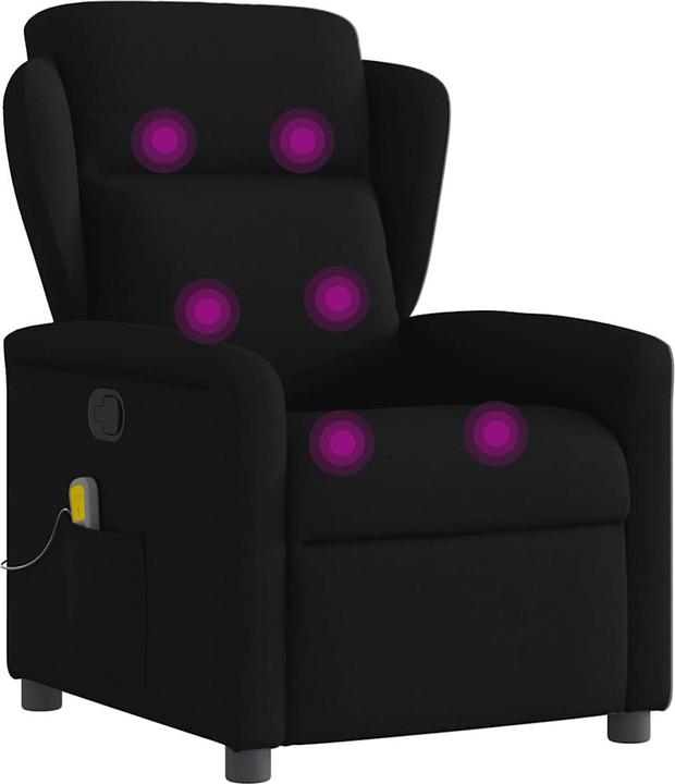 Actual product image VidaXL Massage chair black fabric