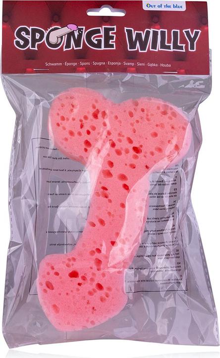 Produktbild Accentra Badeschwamm, Penis, ca. 19 cm, 3-farbig sortiert, im Polybeutel mit Headercard, VE 24